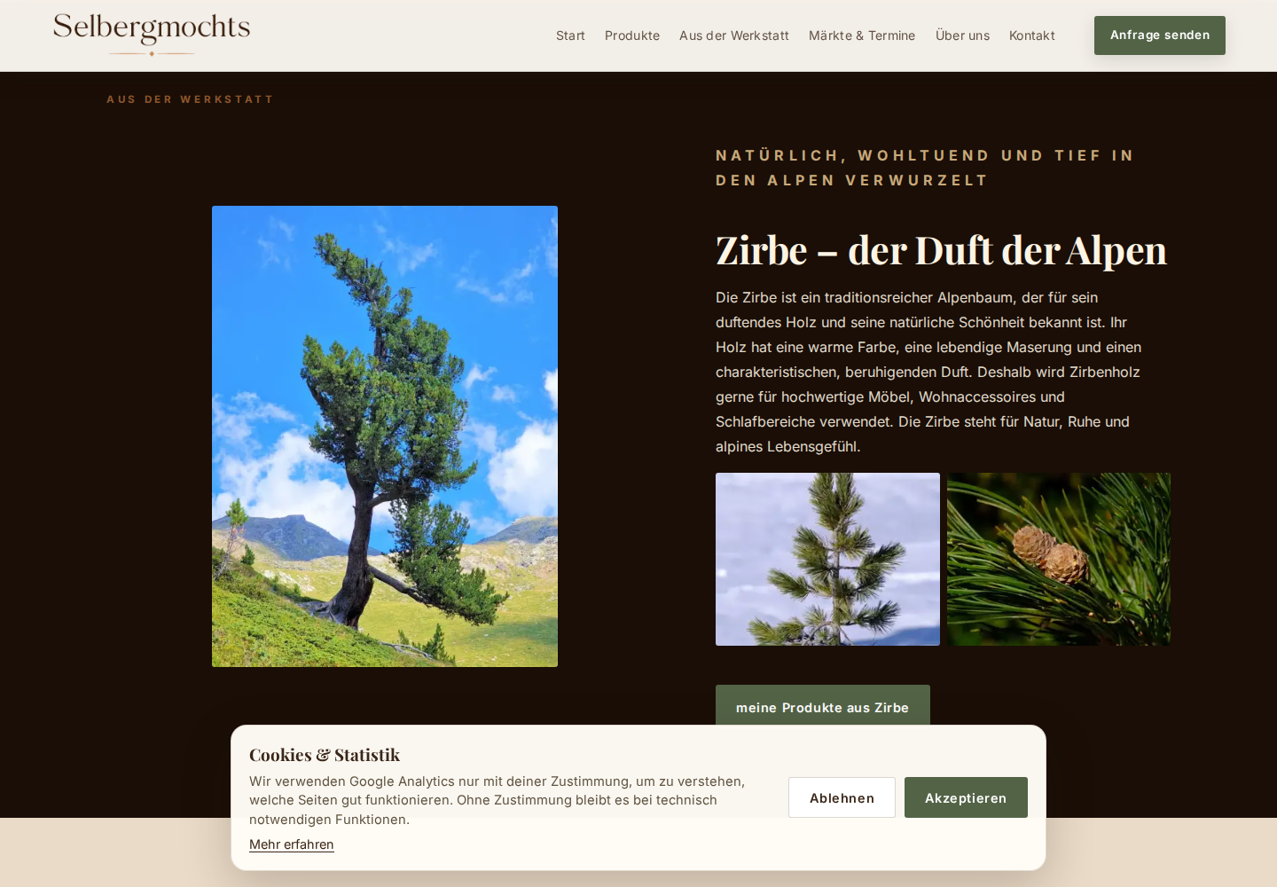 Werkstattbereich von selbergmochts.com